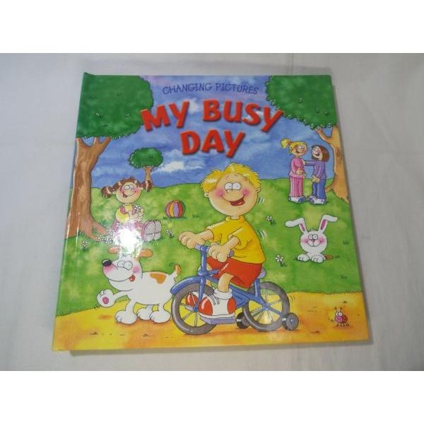 仕掛絵本[My Busy Day : CHANGING PICTURES] 洋書 英語絵本 つまみ引き