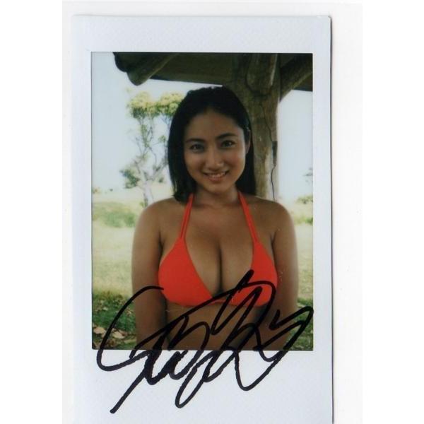 直筆サイン入りビキニチェキ 紗綾 オレンジ : トレカショップ