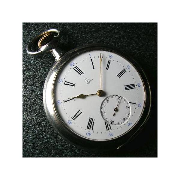 OMEGA 手巻きアンティーク銀製懐中時計 : 古時計の館 - 通販 - Yahoo