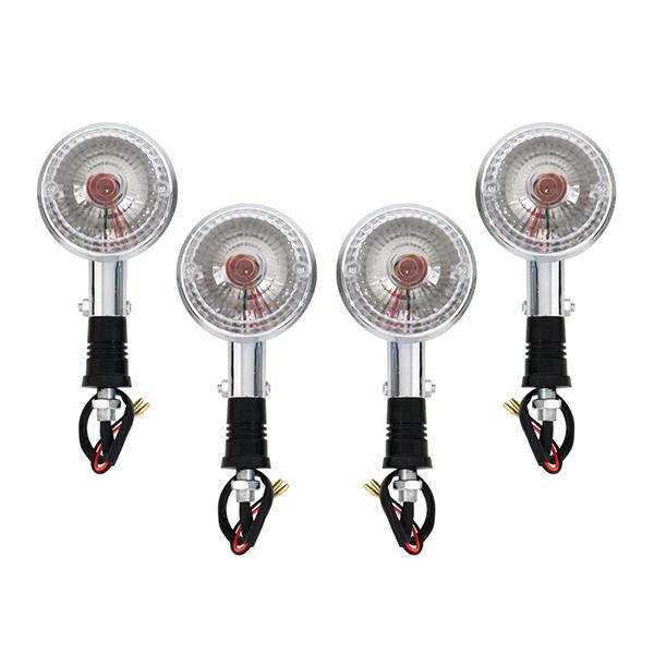 ヤマハ 純正タイプ 丸形 ウインカー クリア 4個セット XJ XJR400 SR400