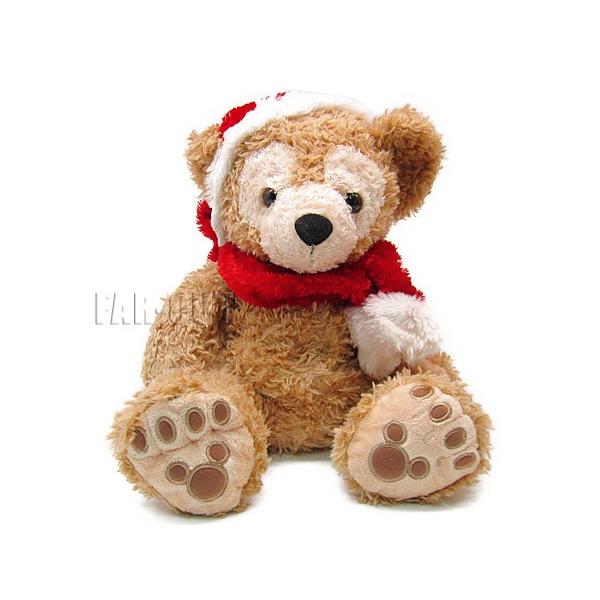 TDS ダッフィー 2005年 クリスマス ファーのマフラー サンタ帽 ビーズ