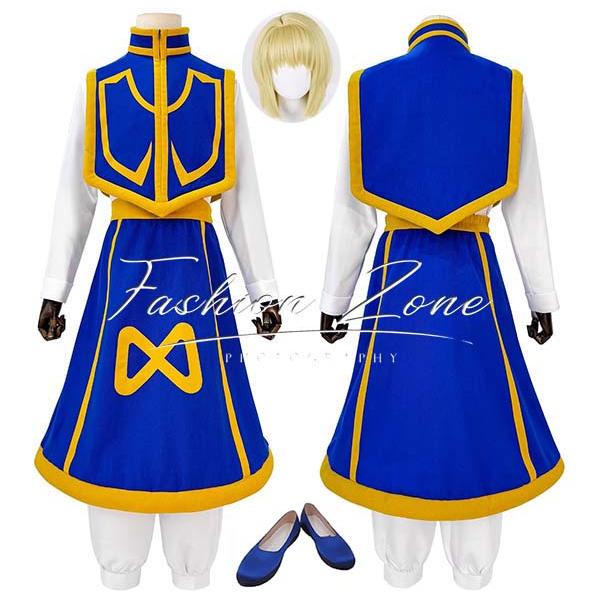 送料無料◇ハンター×ハンター 風 クラピカ コスプレ衣装 ウィッグ 靴