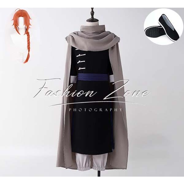 送料無料◇銀魂 風 かむい 夜兎神威 コスプレ衣装 ウィッグ 靴 cosplay