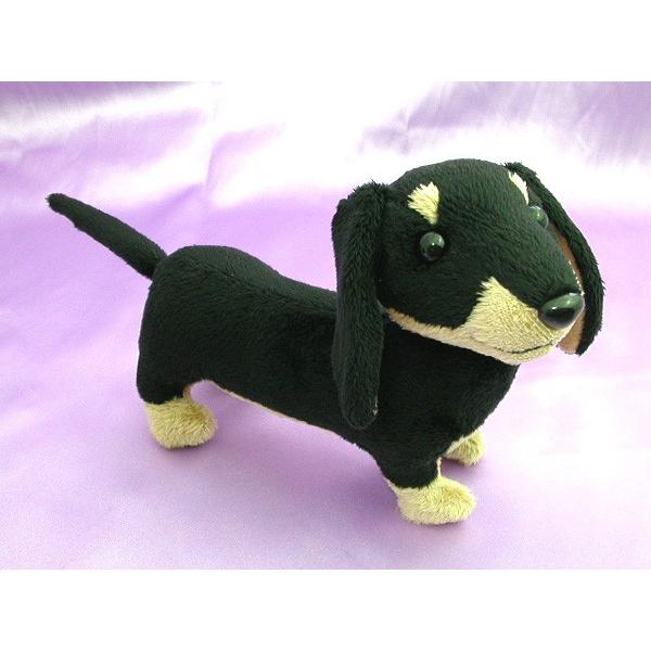 ミニチュアダックスフンドぬいぐるみ（ブラックタン） 【受注製作