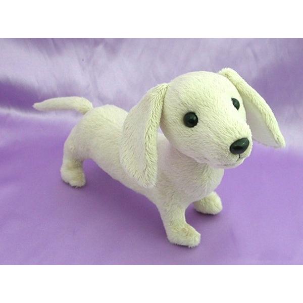 ミニチュアダックスフンドぬいぐるみ（クリーム色）ベージュ 【受注