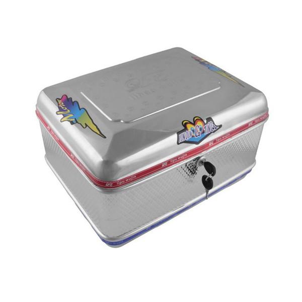 トップケース リアケース バイク用 ステンレス 金属製 大容量 シルバー