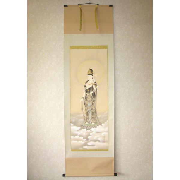 掛け軸 掛軸 雲上観音 野口弧堂 (真作・新品) : 掛け軸の専門店 香遊