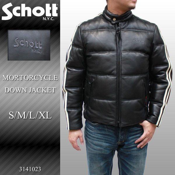 Schott N.Y.C（ショット） Schott ダウンジャケット メンズ レザー