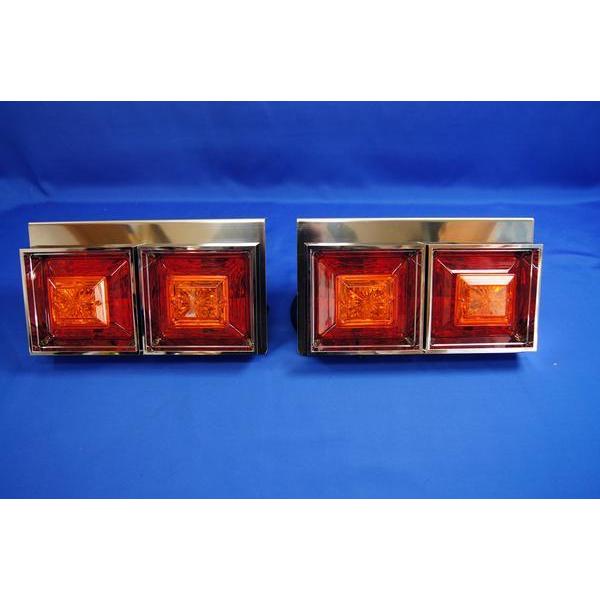 ジェットイノウエ 角型2連 フラッシュテールランプ 小型 24V用