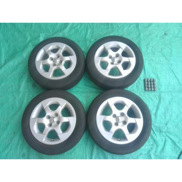 プリウス トヨタ NHW10 10系 純正 15インチ 5J +45 PCD100 4H ハブφ54