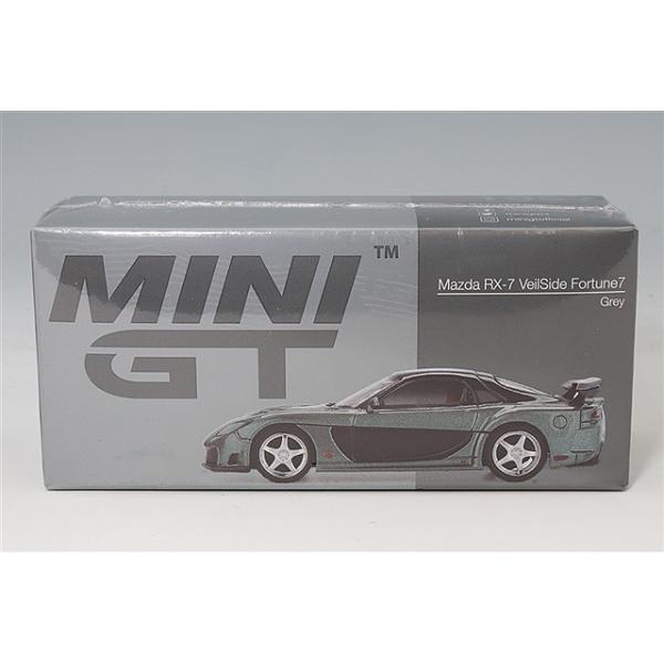 TSM ミニGT 1/64 マツダ RX-7 ヴェイルサイド フォーチュングレイ (左