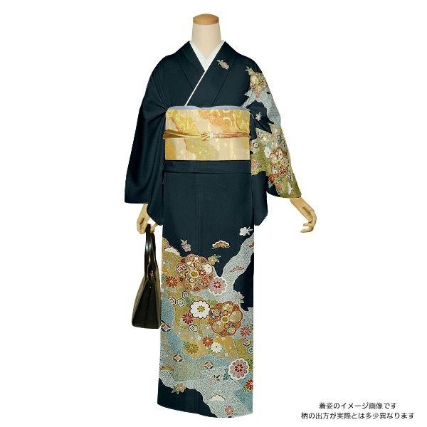 訪問着 未仕立て 松井青々「道長取りたたき染め菊梅文」 正絹 結婚式