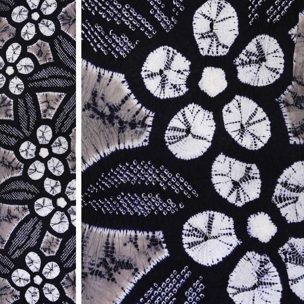 伝統工芸品 有松絞り 絞り浴衣反物 「ふよう」 有松・鳴海絞 女性浴衣