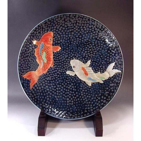 逸品?】AURORA 置き物 鯉 花 額 逸品?】AURORA 置き物 鯉 花 額