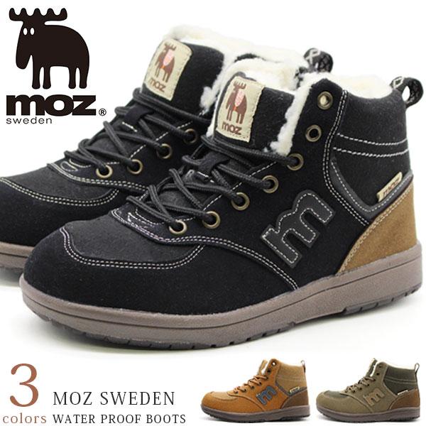 moz（モズ） スニーカー レディース 靴 ハイカット 黒 ブラック カーキ