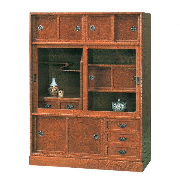 茶タンス 和風 茶箪笥 国産 茶ダンス 日本製 和茶棚 完成品 リビング