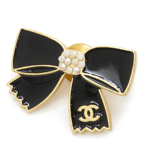 CHANEL（シャネル） ブローチ リボン ココマーク ピンブローチ