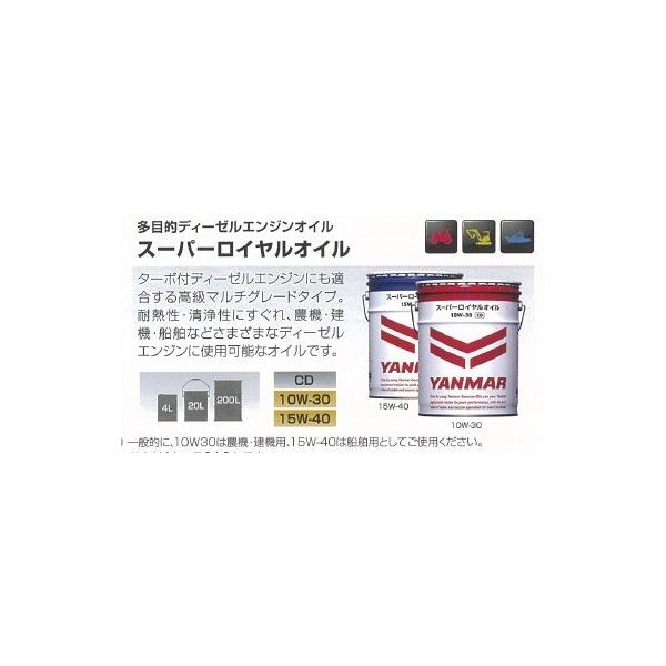 ヤンマー純正オイル スーパーロイヤルオイル20L 15W-40 : 伊藤農機