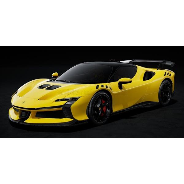 1/18 フェラーリ ミニカー 2024 フェラーリ SF90XX 黄色 BBURAGO