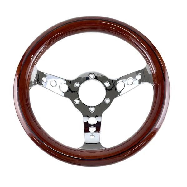 ステアリング φ290mm 29φ ウッド 木目 ハンドル K&M KMS-29M : ホット