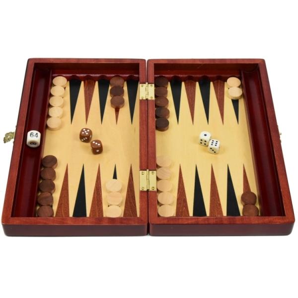 バックギャモン Backgammon 木製 ボードゲーム 人気 28cm×33.5cm