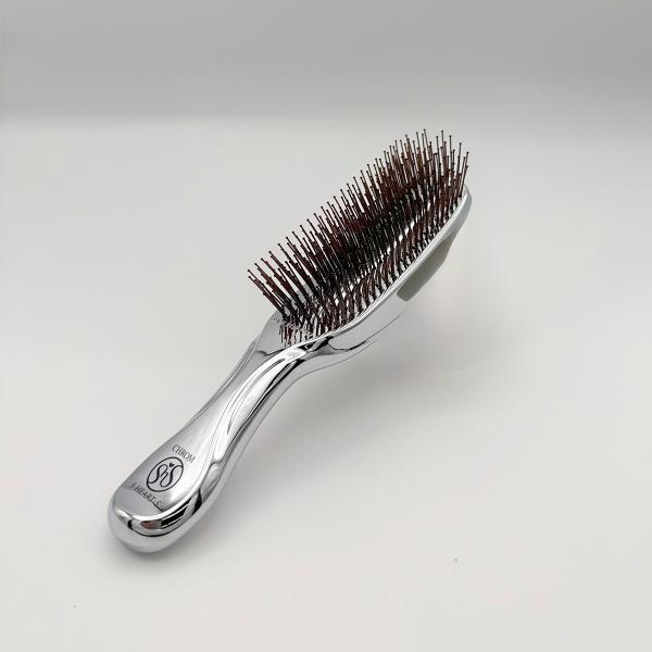 エス・ハート・エス スカルプブラシ クロム 静電気 頭皮 マッサージ