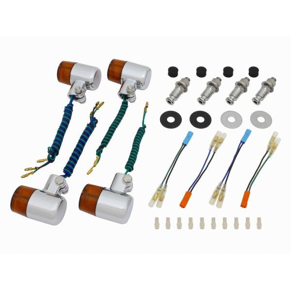 71タイプウインカーセット メッキボディ/オレンジレンズ POSH