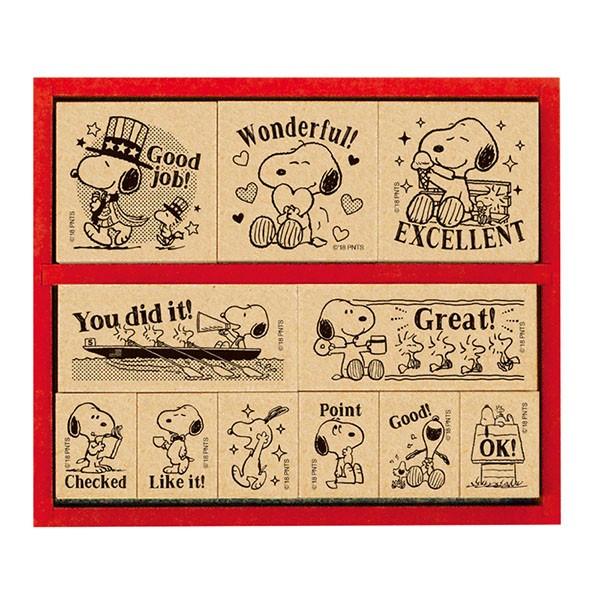 SNOOPY（スヌーピー） ビバリー 木製ごほうびスタンプ ENGLISH （木製