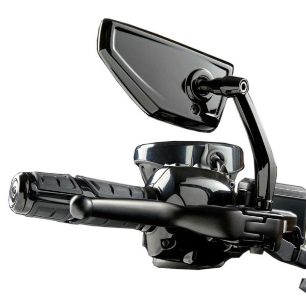 CHICANE デザイン ミラー ブラック CIRO : HD-PARTS ハーレーパーツ
