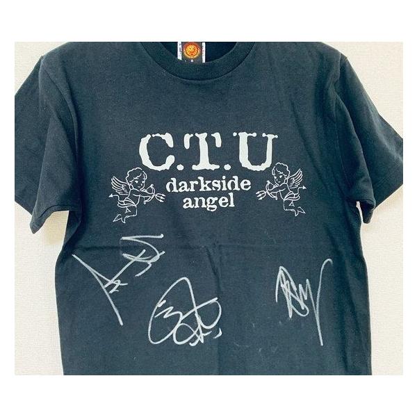 新日本プロレス NEW JAPAN PRO-WRESTLING Tシャツ サインあり C.T.U