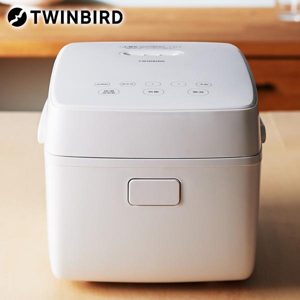 ツインバード（TWINBIRD） TWINBIRD IH炊飯ジャー 3合炊き ホワイト