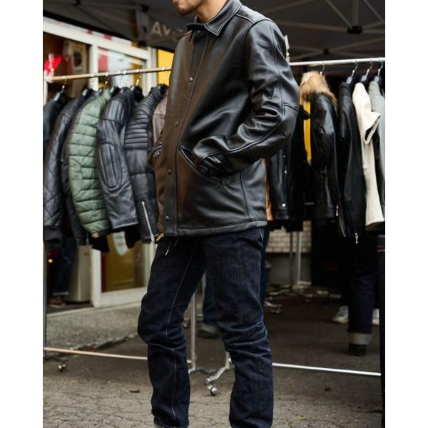 カドヤ（KADOYA） 【LEATHER COACH JACKET】レザーコーチジャケット