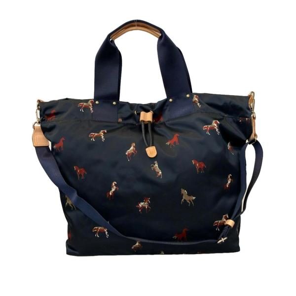 美品 ラシット 2wayショルダーバッグ トートバッグ 斜め掛け 馬柄