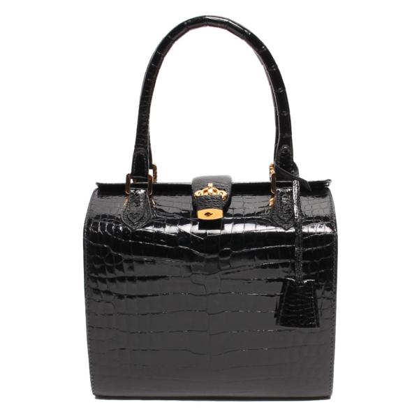 モラビト レザーハンドバッグ ボックスタイプ オルセー PM