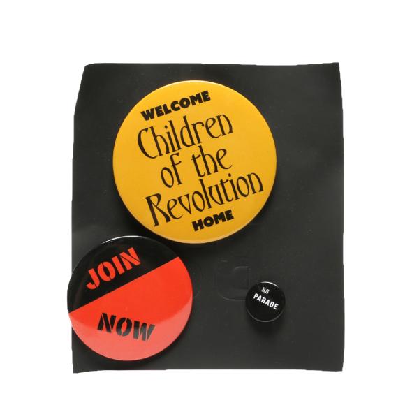 ラフ シモンズ 缶バッジ 3個セット オリジナルカンバッジ ユニセックス