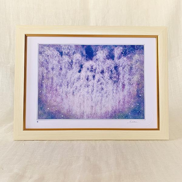 風水画 藤s 幸せ叶える愛のお花 紫 絵画 風水 玄関 インテリア