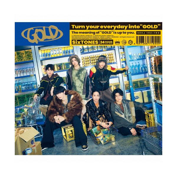 枚数限定][限定盤]GOLD(初回盤B)【CD+DVD】/SixTONES[CD+DVD]【返品