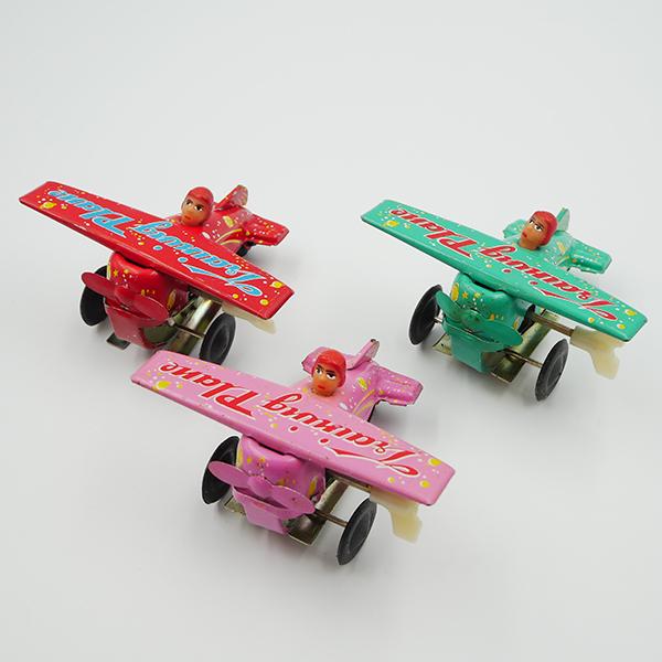 ブリキ おもちゃ 昭和レトロ 飛行機 traning plane 完成品