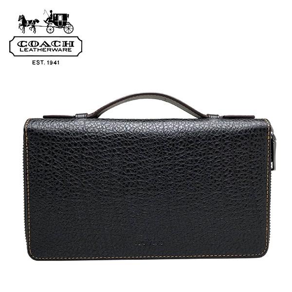 COACH（コーチ） メンズ 長財布 トラベル ウォレット 本革 レザー