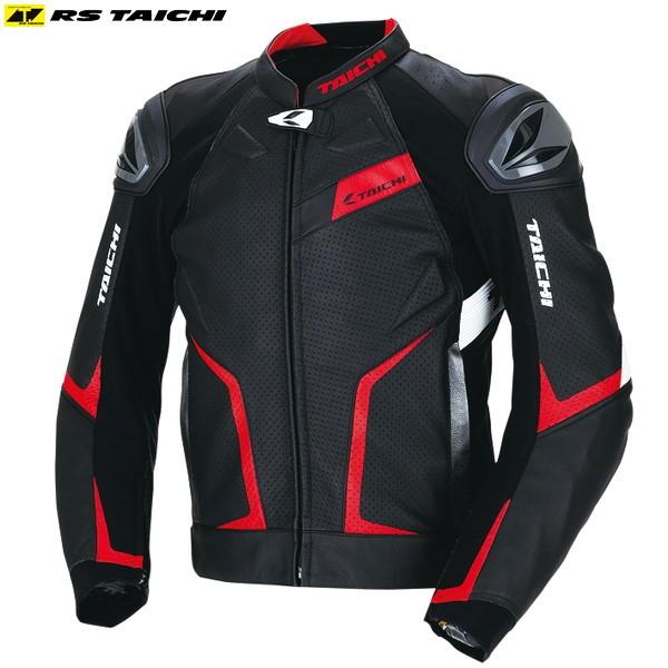 TAICHI RSタイチ GMX アロー レザージャケット ブラック/レッド RSJ832