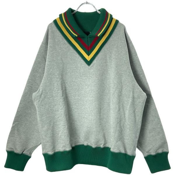 kolor カラー 23SS Vネックリブカラースウェットトレーナー 23SCM