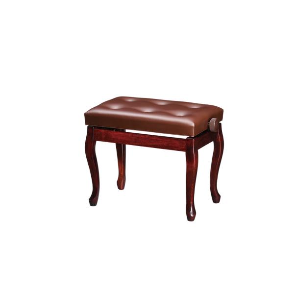 ピアノ椅子 猫脚 高低自在 調整 ブラウン 木目 ピアノ 良品 比較的美品