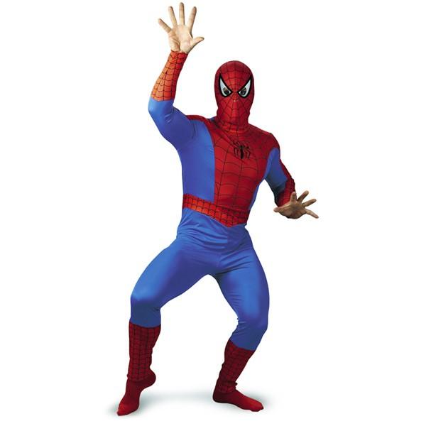 スパイダーマン コスチューム 大人用 輸入版・クラシック : コスプレ