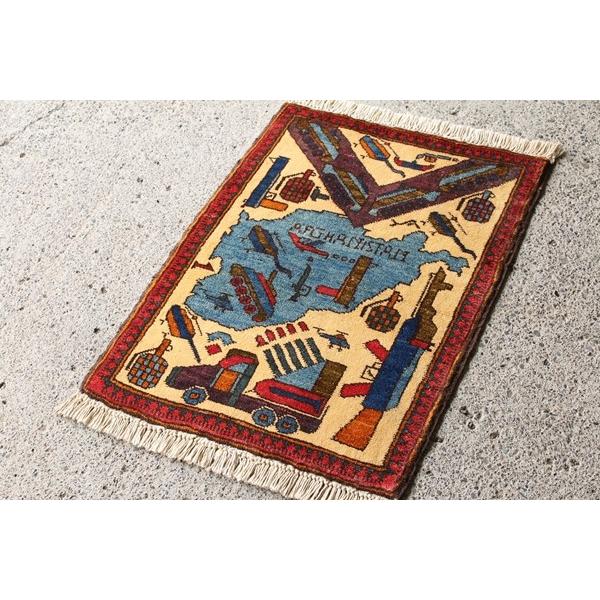 War Rug ウォーラグ 79×58cm アフガニスタン産 トルクメン族作 ラグ