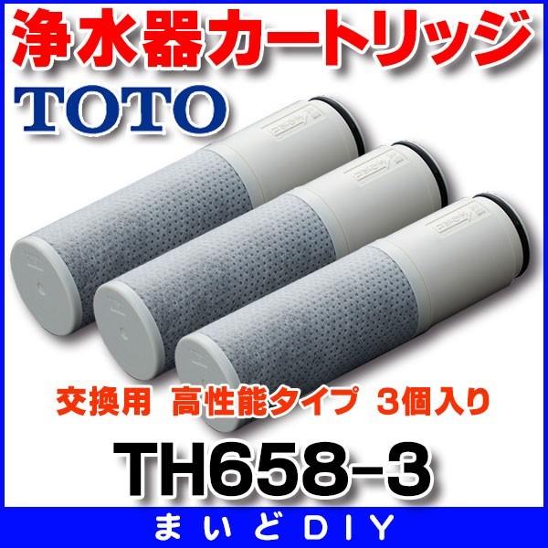 TOTO 浄水器 TOTO TH658-3 浄水器カートリッジ 交換用 高性能タイプ