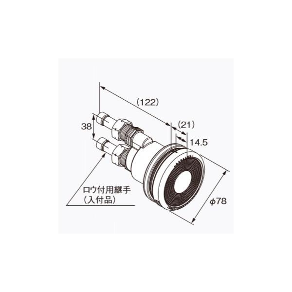 ノーリツ（NORITZ） 給湯器 部材 【循環アダプターJX-SS 0707933