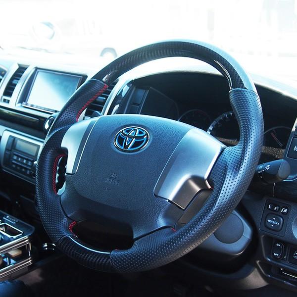 ハイエース 200系 4型 前期 後期(5型) ステアリング リアルカーボン