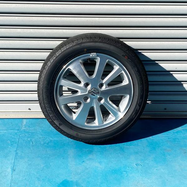 スズキ エブリィワゴン DA17W 純正タイヤ ホイール 14インチ 新車外し