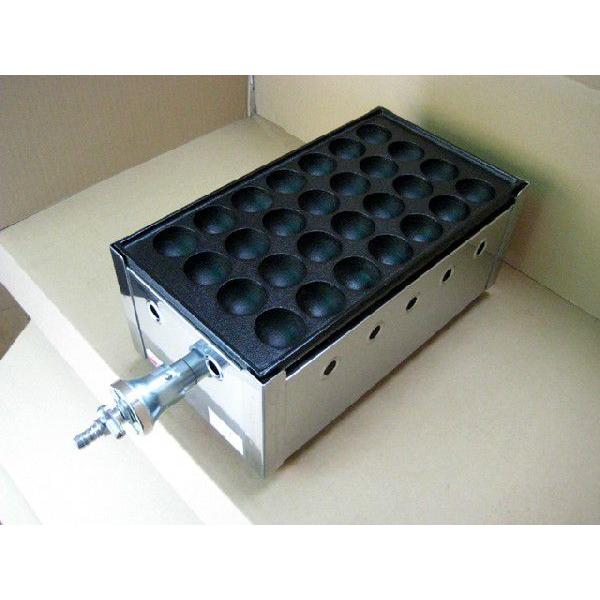 業務用 たこ焼き器 1丁掛 [28穴x1連] (プロパンガス用) : MDS01