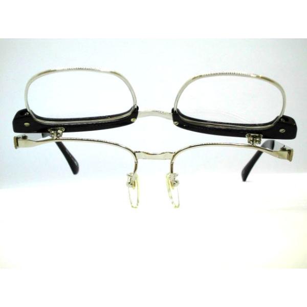 ハネ上げサーモントメガネ 日本製 ビンテージ跳ね上げブロー眼鏡 VOC